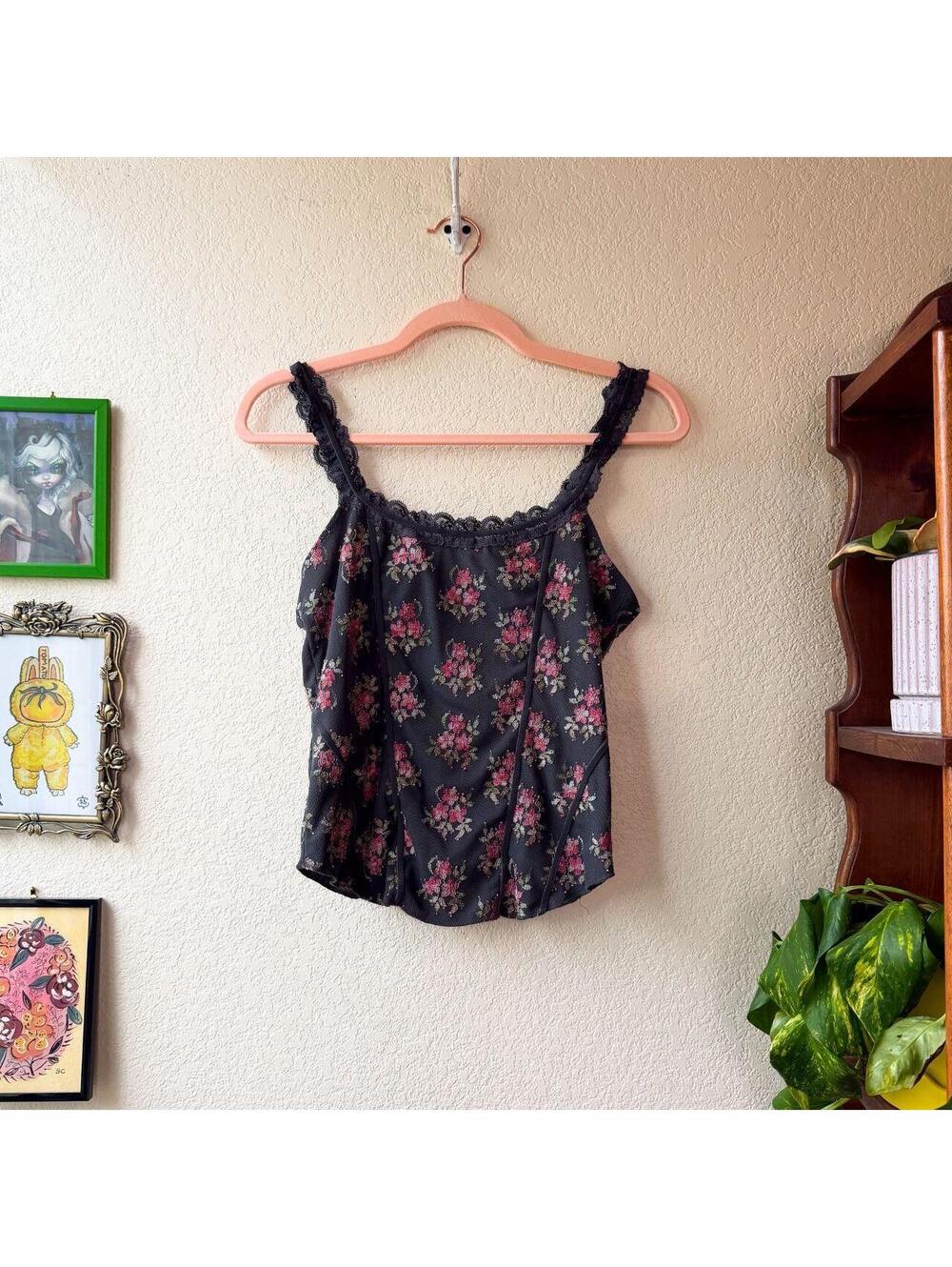 Vintage Women's Y2K Whimsygoth Fairy Boho Indie Corset Like Blouse